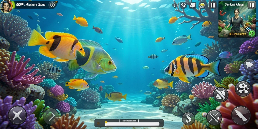 Screenshot gameplay Tembak Ikan yang mendebarkan.