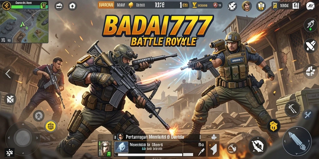 Gameplay mendebarkan saat pemain bertarung dalam Battle Royale.