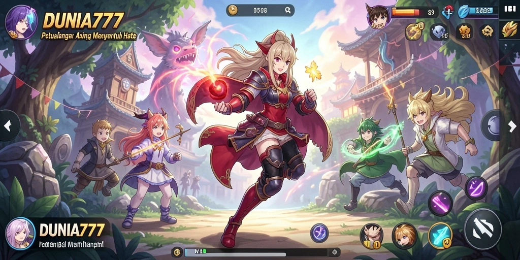 Tampilan menarik dari gameplay DUNIA777 dengan karakter anime yang menakjubkan.