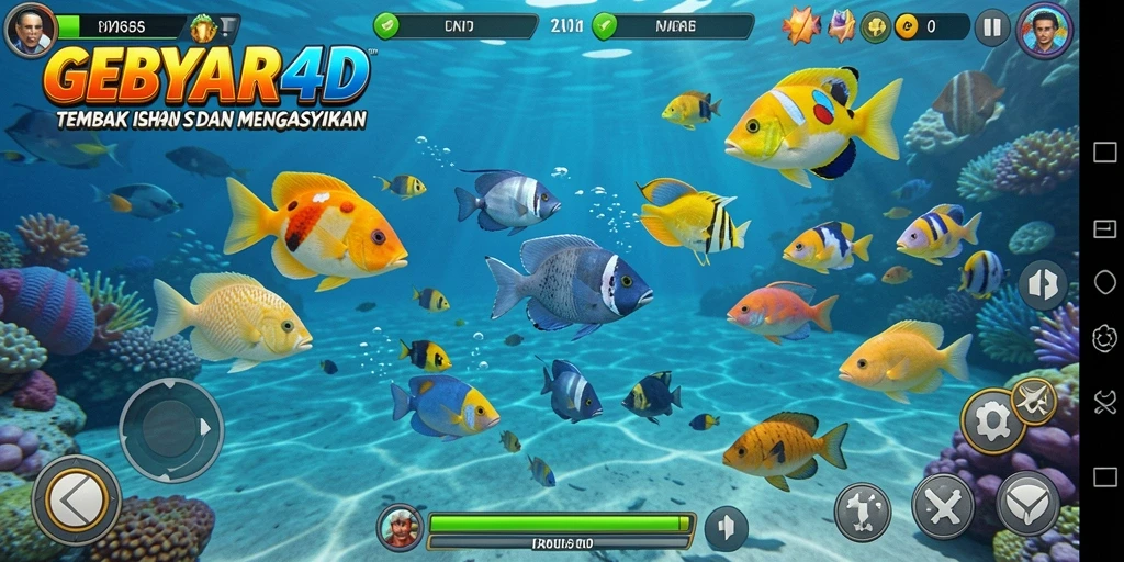 Tampilan gameplay GEBYAR4D yang seru dan penuh warna.