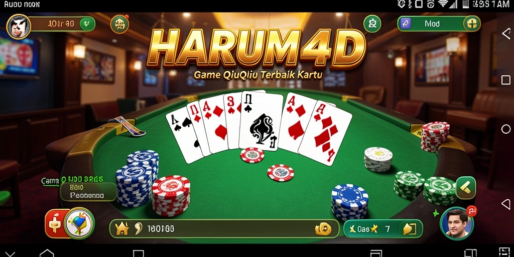Tampilan gameplay seru QiuQiu di HARUM4D.