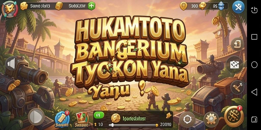 Tangkapan layar utama HUKUMTOTO menampilkan gameplay Tycoon yang menarik.