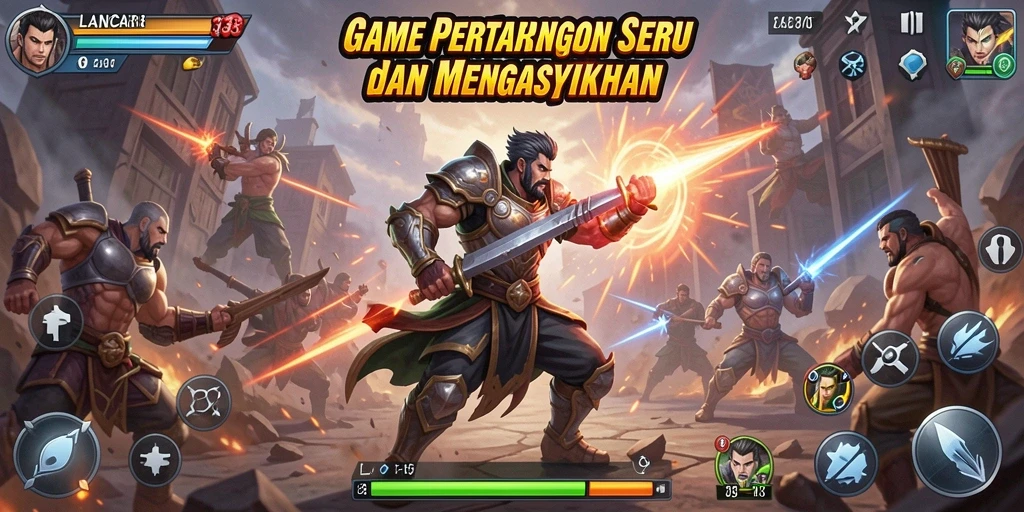 Tangkapan layar gameplay <strong>LANCAR138</strong> menunjukkan aksi pertarungan mendebarkan.