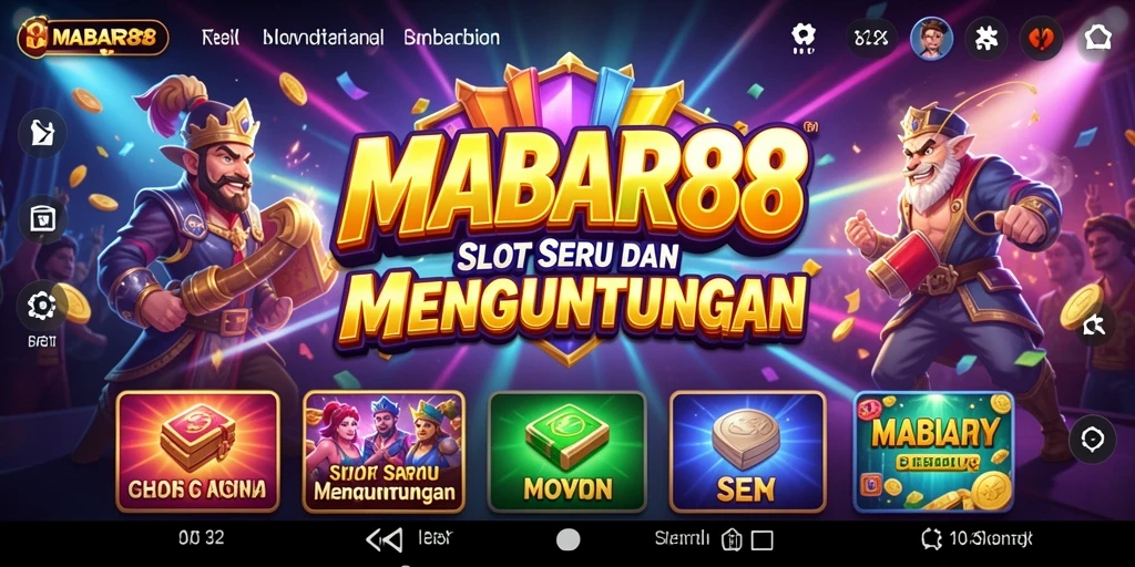 Tampilan main MABAR88 dengan gameplay slot yang menarik.
