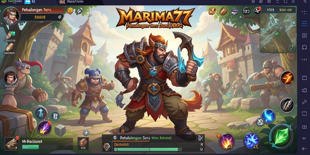 Tampilan menarik dari gameplay ARPG MARIMA77 yang mendebarkan.