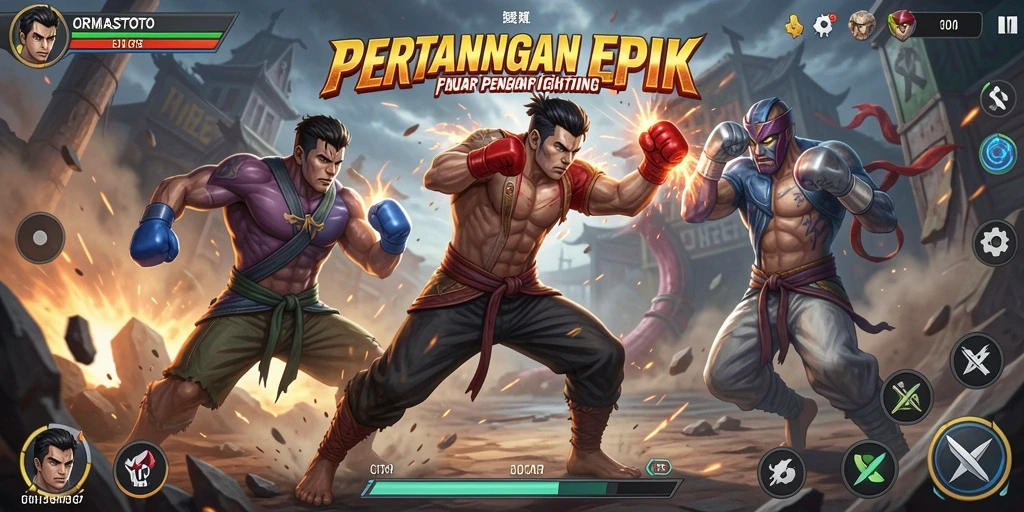 Tampilan aksi pertarungan seru di ORMASTOTO.