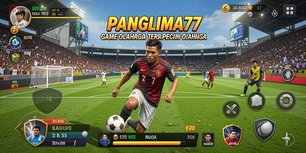 Screenshot gameplay menampilkan aksi seru di PANGLIMA77.