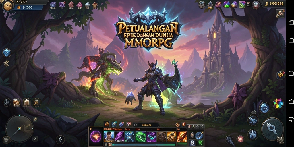 Screenshot PRG007 menampilkan aksi seru dalam dunia MMORPG.