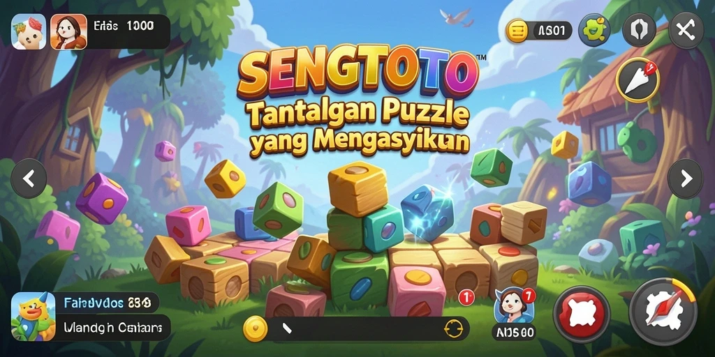 Tampilan gameplay SENGTOTO dengan berbagai tantangan puzzle yang menarik.