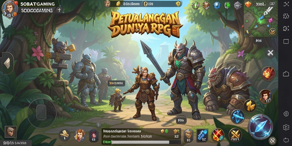 Tangkapan layar SOBATGAMING menampilkan aksi petualangan yang mendebarkan di dunia RPG.