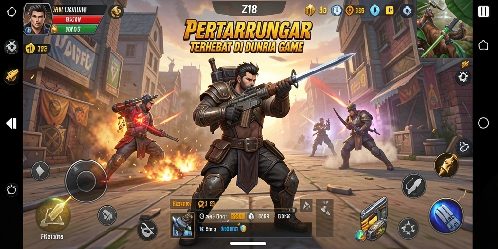Tampilan aksi pertarungan mendebarkan di Z18.
